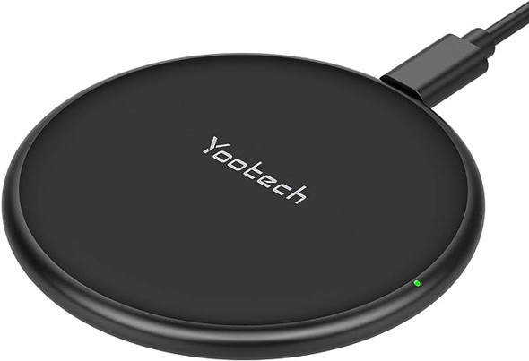 Yootech Upgraded Wireless Charger 15W Max Ultra-Slim LF100-15W - Black