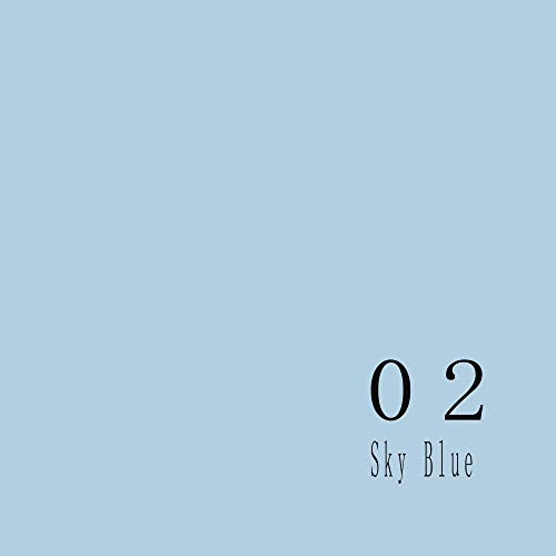 Huamei Seamless Photography Background Paper 53-Wide x 16-Feet, #02 Sky Blue New