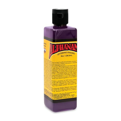 Alpha 6 Alphanamel - Purple - Enamel Paint for Pinstriping, 36 Colors, 8 oz New