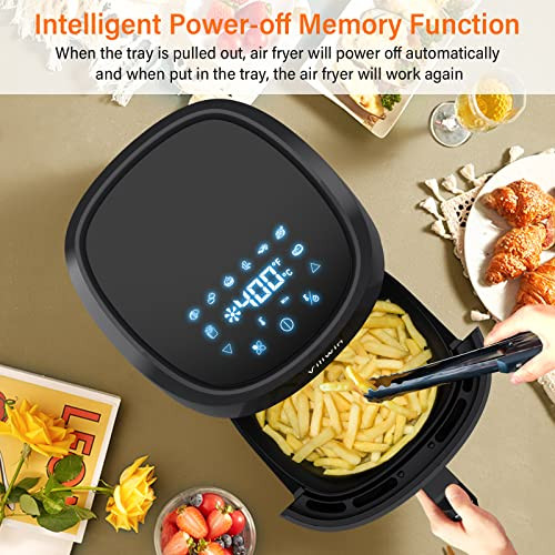 VILIWIN Air Fryer 4.5 QT Air Fryers Oil Less Cooker Airfryer Nonstick Basket New