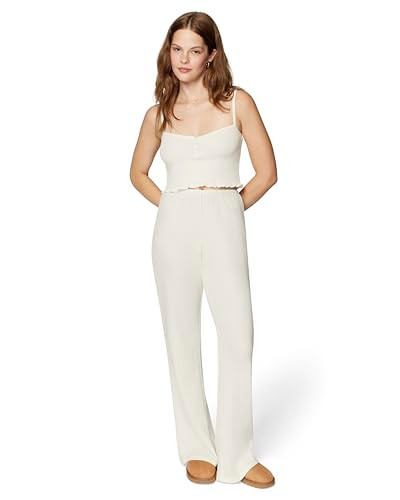 FLORENCE BY MILLS WOMEN'S FLUFFY SNUGGLE WIDE LEG PANTS - SIZE: XS - JET STREAM New