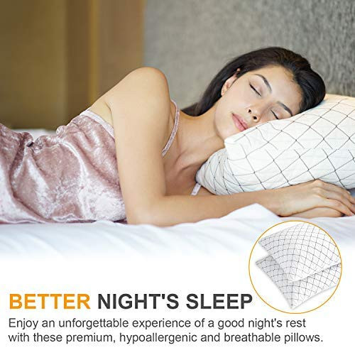 Allo Memory Foam Pillow Hypoallergenic Washable Zip Cover B084QFD4TQ 2 Pack King New