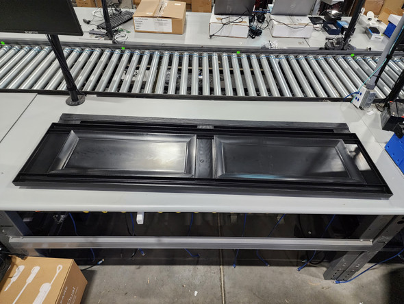 MIDAMERICA RAISED PANEL VINYL SHUTTERS, PANEL 002, P/N M00021459002 - BLACK New