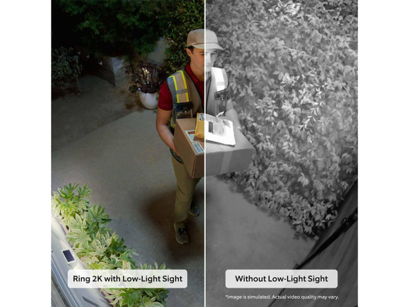 Ring Outdoor Cam Plus Battery - 2K Indoor/Outdoor Security Camera, Two-Way Talk,