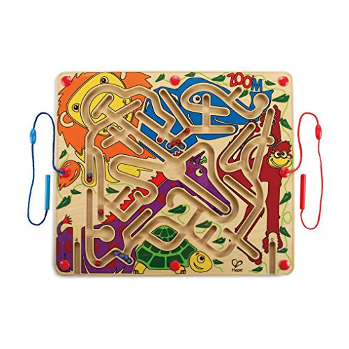 Hape Zoo’m Magnetic Wooden Bead Maze Puzzle Durable Two Player Wooden Puzzle New