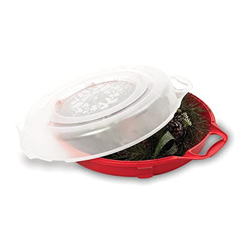 HOMZ Holiday Wreath Box, 24 Inch - Clear B0045V5NWA New