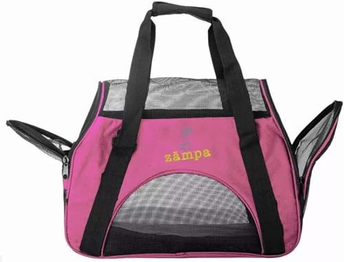 Airline Approved Zampa Pets Pet Carrier Removable pad,Medium B0815BHG9F - Pink New