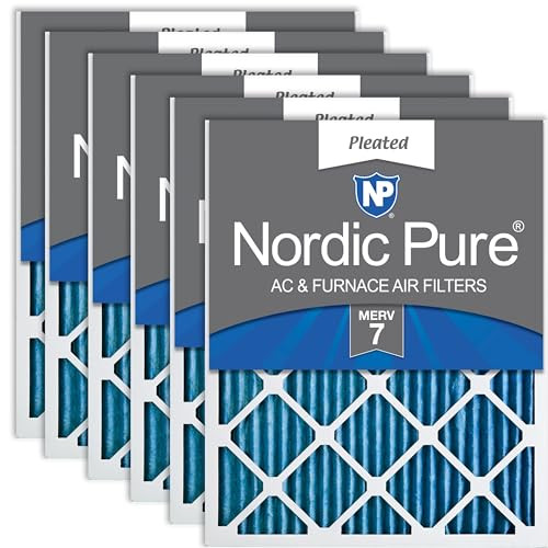 Nordic Pure 16x30x1 Pleated MERV 7 Air Filters 6 Pack B005ESNYT2 - White New