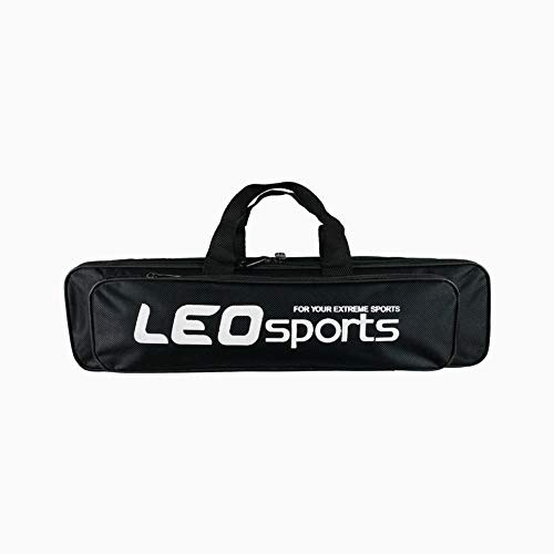 ICE SEA Fishing Rod Reel Case Bag Canvas Fishing Pole Organizer 2 Layers - Black New