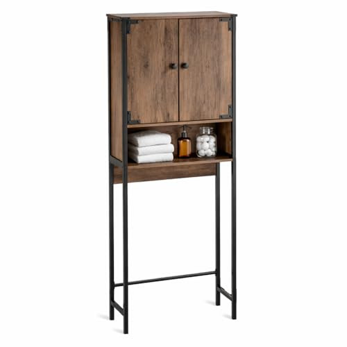 LANDIA HOME OVER THE TOILET BATHROOM ORGANIZER FOR STORAGE, RUSTIC- CVA6112U