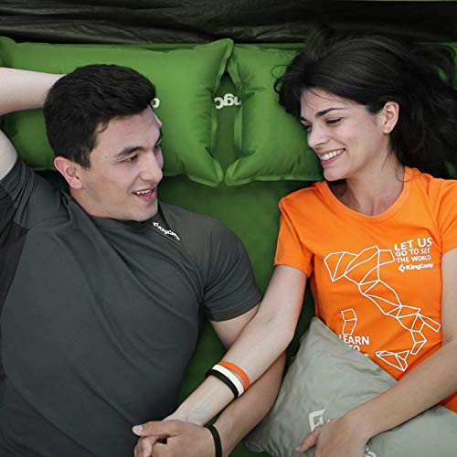 KingCamp Double Sleeping Pad Self Inflating Camping 2 Person Foam Mattress New