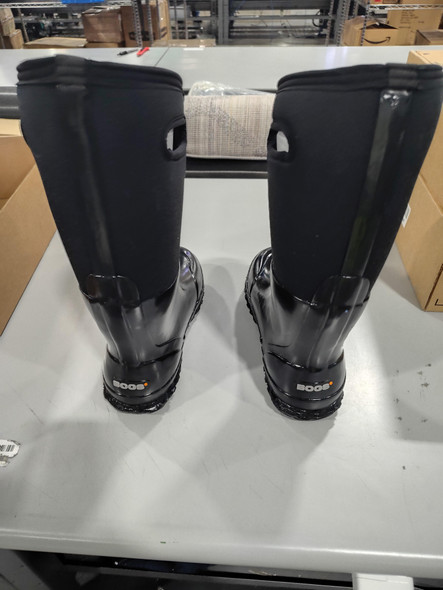 BOGS WOMEN'S CLASSIC HIGH SHINY RAINBOOTS - SIZE: WOMEN 9 (EU W40) - BLACK