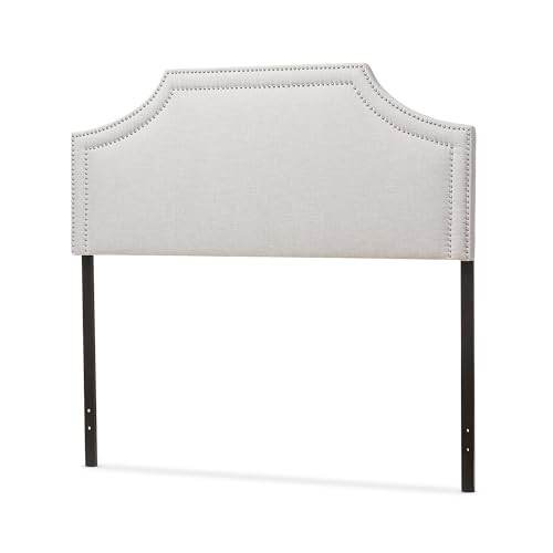 Baxton Studio Avignon Upholstered Queen Headboard Grayish Beige B01FR95TRW New