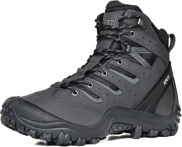 XPETI MEN’S LNT WATERPROOF LIGHTWEIGHT HIKING BOOTS - SIZE: MEN 13 - GRAY