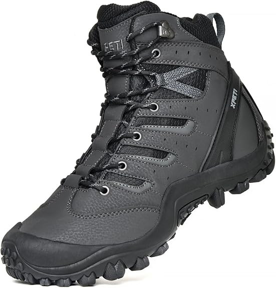 XPETI MEN’S LNT WATERPROOF LIGHTWEIGHT HIKING BOOTS - SIZE: MEN 13 - GRAY