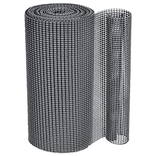 Smart Design Classic Grip Shelf Liner Bundle B086GGBGJX - Graphite Gray New