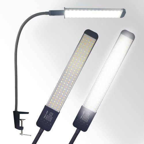 DAEV 27” Gooseneck Arm Nail Lamp for Desk Bright Workbench Light - Black New