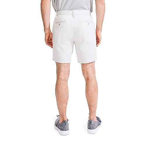 Nautica Stretch Twill Classic Fit Performance Deck Shorts Nautica Stone 30 7 New