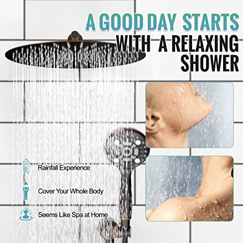 SR SUN RISE Full Body Shower System (16") - B0BBS79Q4M - NEW New