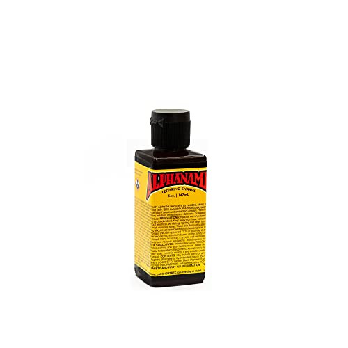 Alpha 6 Alphanamel - McKeag's Black - Enamel Paint for Pinstriping New