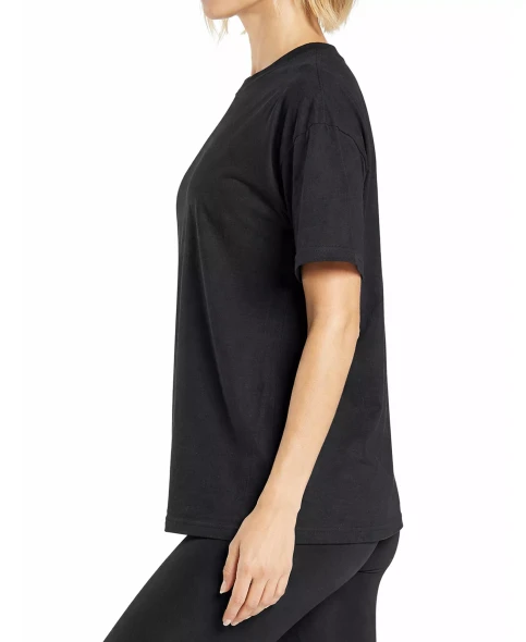 GALACY BY HARVIC BLUE ICE LOOSE FIT SHORT SLEEVE - SIZE: WOMEN 3XL - BLACK