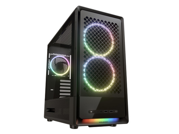 COUGAR DUOAIR RGB Mid-Tower Case, 5 Fans Preinstalled, 410mm Graphic Card