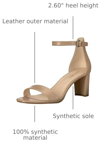 Nine West Women's Pruce Heeled Sandal - Natural Leather - Size 5 New