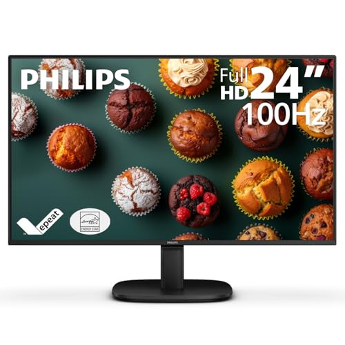 Philips 24B2N2100 24" Class Full HD LED Monitor - 16:9 - Textured Black New