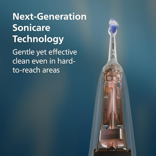 PHILIPS SONICARE 6500 RECHARGEABLE ELECTRIC TOOTHBRUSH, 2 HEADS HX7411/08 BLACK New