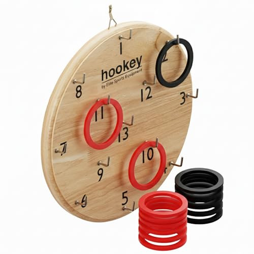 Elite Sportz Equipment Ring Toss Game | Sturdy Wooden Board Set for Kids Outdoor New