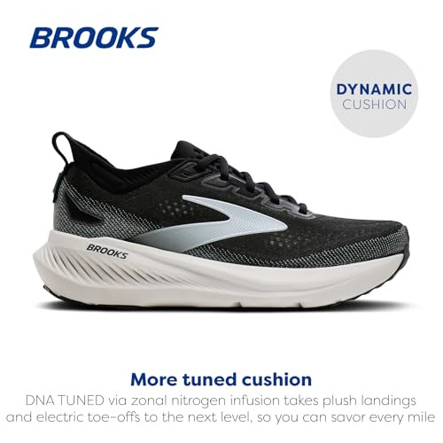 Women’s Brooks Glycerin 23 Neutral Running Shoe Black/Grey/White Size 9.5 New