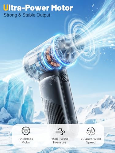 NANOBY X213 COMPRESSED AIR DUSTER 130000RPM 3-SPEED ADJUSTABLE - BLACK