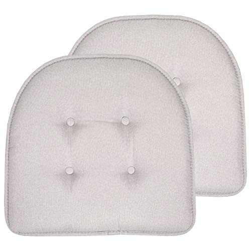 Sweet Home Collection Chair Cushion Memory Foam Pads U-Shaped - Set of 2 New