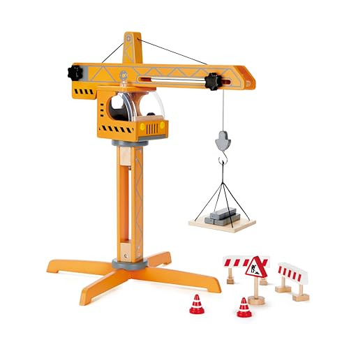 Hape Playscapes Crane Lift Playset Construction Truck Vehicle Playset -NEW New