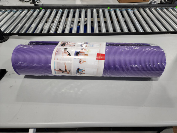 Gruper Thick Yoga Mat Non Slip, Large Size 72" L x 32" W x 0.6" TH - PURPLE New