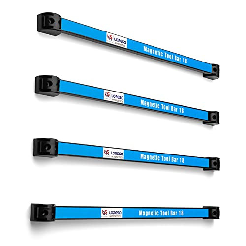 LSR LORESO Magnetic Tool Holder 18 Inch, Set Of 4 Magnetic Tool Bars New