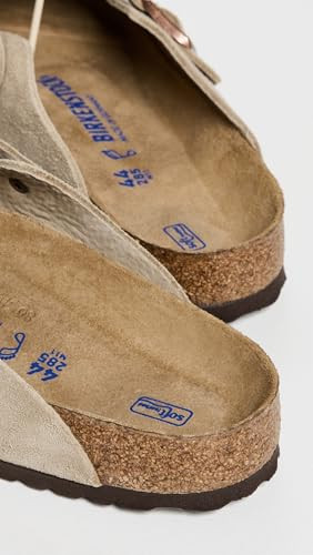 0560771 BIRKENSTOCK MEN BOSTON SOFT FOOTBED CLOG TAUPE SUEDE SIZE 13