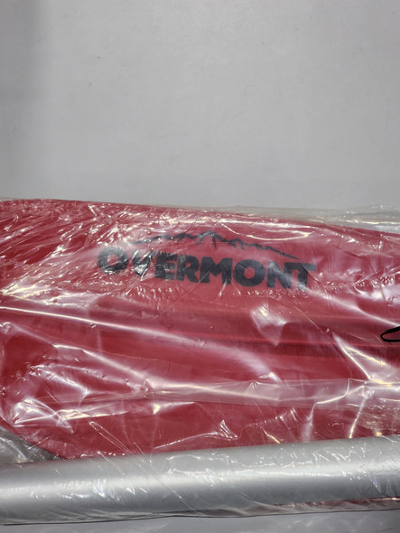 Overmont Kayak Paddle 90.5", Aluminum Alloy Oar with Paddle Leash - Red