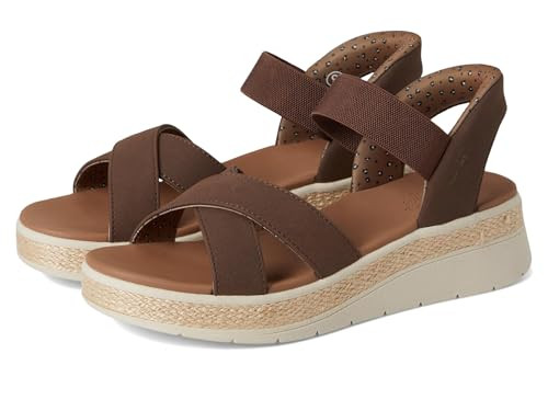Skechers BOBS Women's,BOBS SUN RAY HANDS FREE SLIP-INS,CHOC, 10
