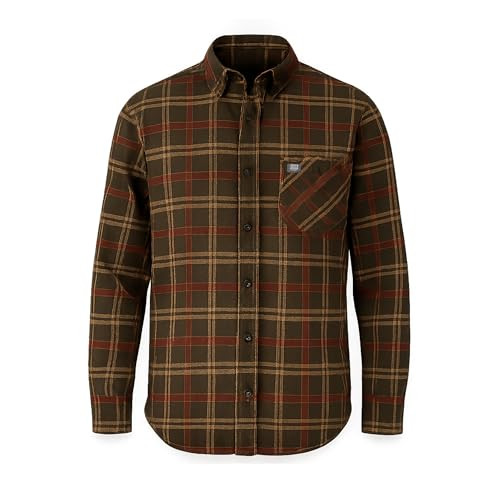 2038-3827 Field & Stream Men's Opening Day Flannel Shirt Pond Water Plaid XL New