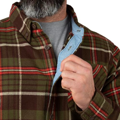 2038-3827 Field & Stream Men's Opening Day Flannel Shirt Pond Water Plaid XL New