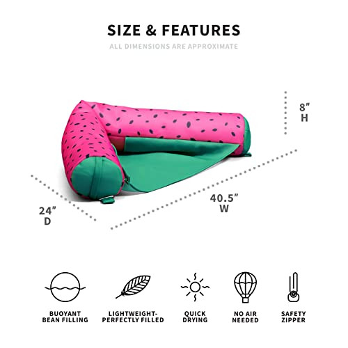 Big Joe Noodle Sling No Inflation Needed Pool Seat Summer Melon 3 feet New