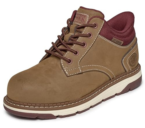SKECHERS WORK FLEX BOOT FALLOW SLIP RESISTANT LACE-UP BOOT WOMEN SIZE 8.5 BROWN