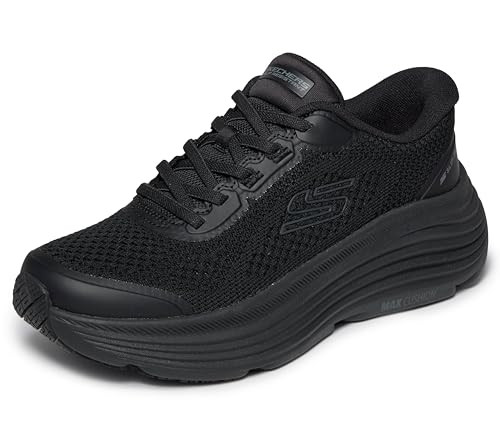 200464 SKECHERS MEN'S MAX CUSHIONING ENDEAVOUR SR HANDS FREE, SIZE 7.5, BLACK
