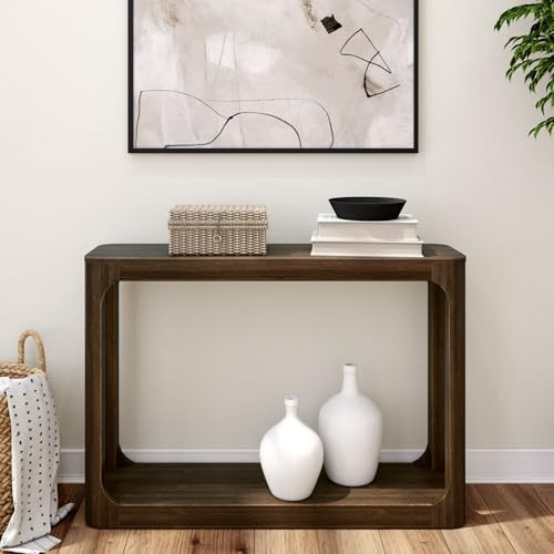 2400405002 PLANK+BEAM FORMA CONSOLE TABLE, 46 INCH, WALNUT - WALNUT New