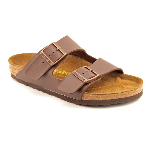 0051701 Birkenstock Unisex Arizona Sandal, Dark Brown, Size 4 MEN / 6 WOMEN