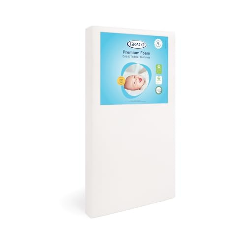 Graco Premium Foam Baby Crib & Toddler Bed Mattress B010S7VZI0 - White New