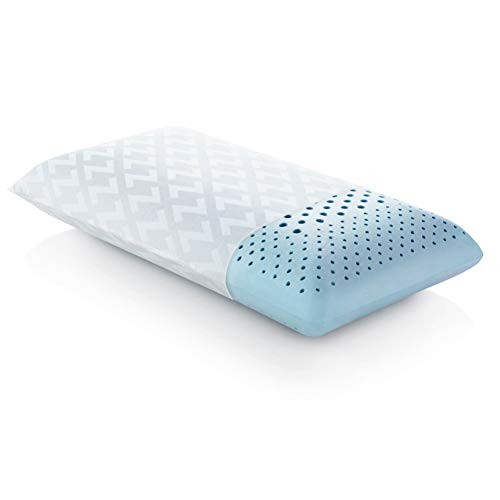 MALOUF Zoned Dough Gel-Infused Memory Foam Bed Pillow-5-Year U.S. Warranty New