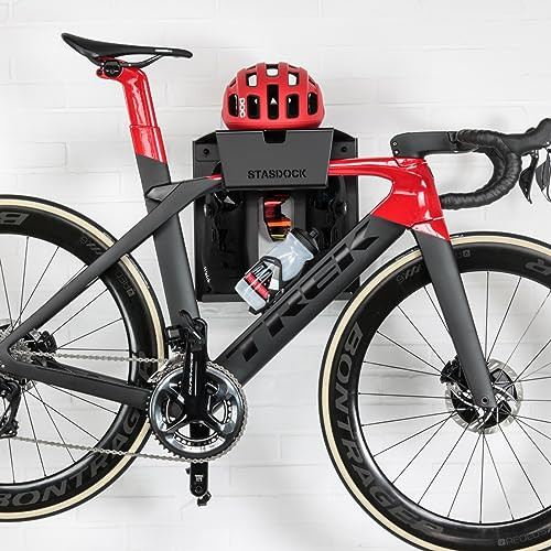 Stasdock Wall Bike Rack|Bike Storage Wall Mount System|Race Bicycles |Black New