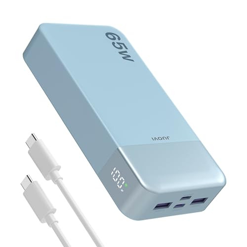 JUOVI POWER BANK 65W 20000MAH LAPTOP PORTABLE CHARGER J2931 - BLUE